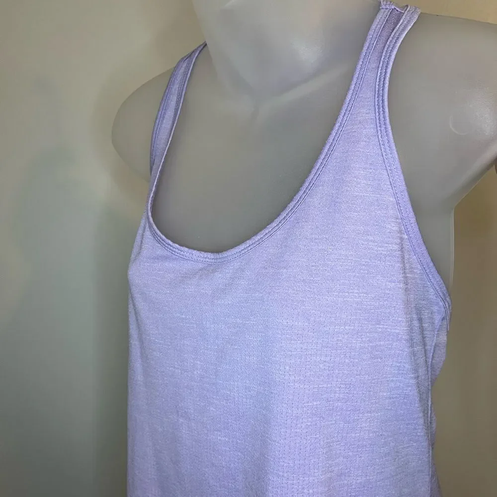 Old Navy Active Purple Loose Elastic Mesh Tank Size Small
